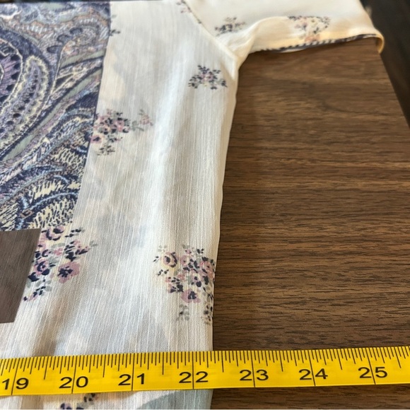 Cream Chic Patchwork Cape with Belt - Picture 9 of 11